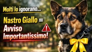 Molti lo ignorano, ma il nastro giallo sul guinzaglio è un avviso importantissimo