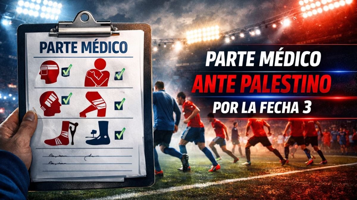 Parte médico: previa del partido ante Palestino por la Fecha 3 de la Liga de Primera
