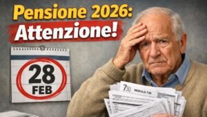Pensione 2026, rischi la sospensione e dovrai restituire tutto dal 28 febbraio se non invii la dichiarazione dei redditi