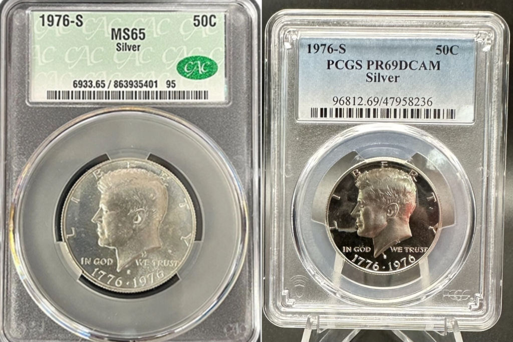 1976-S Kennedy Half Dollar Gem Proof 40% Silver & Clad Bicentennial Edition